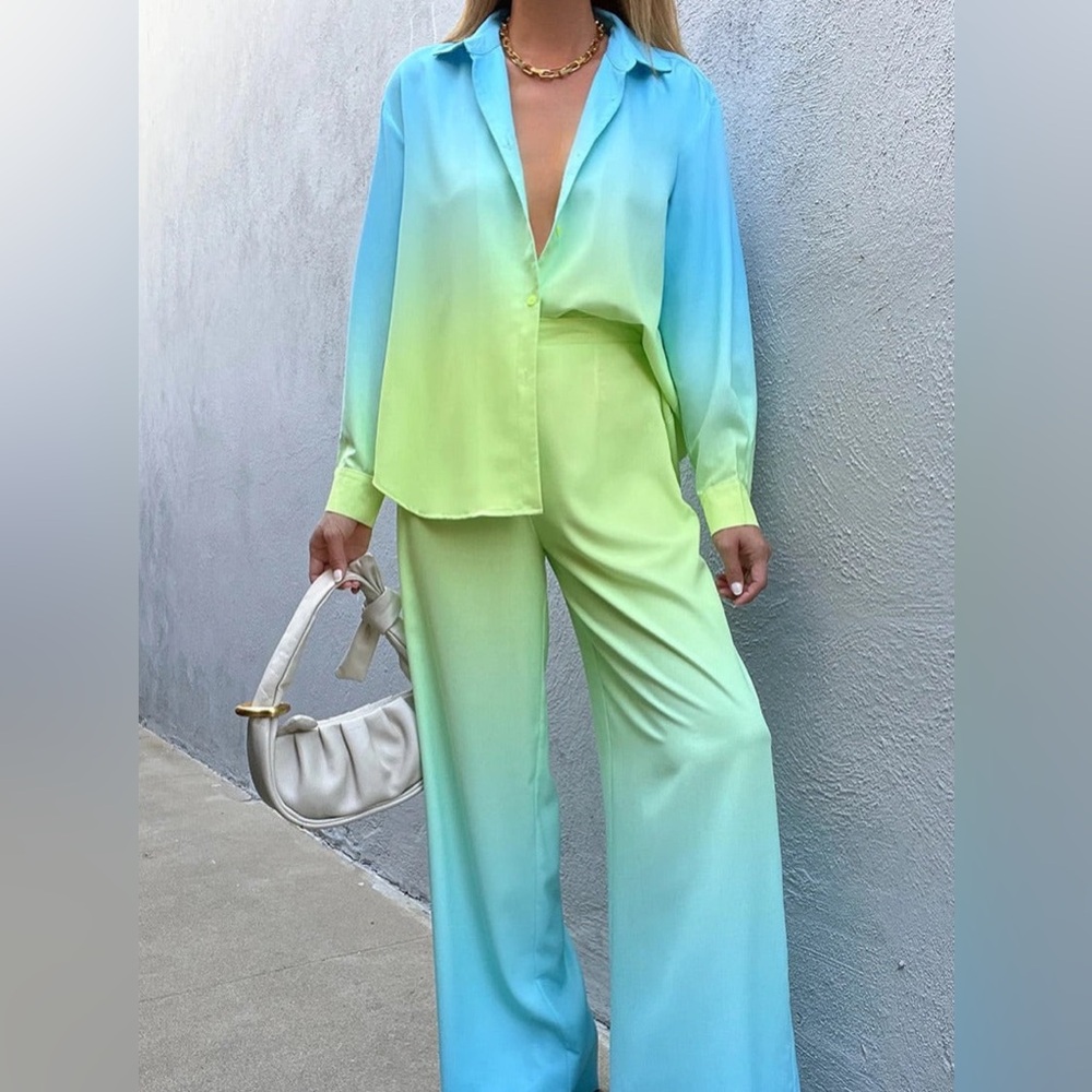 Stylish Gradient Pantsuit